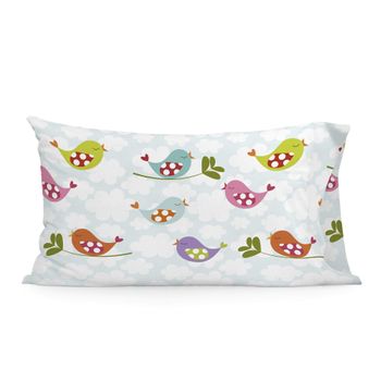 Funda De Almohada 100% Algodón Little Birds 50x75 Cm Multicolor