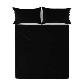 Funda De Almohada 100% Algodón Basic 50x75 Cm (x2) (cama 150/160) Negro con  Ofertas en Carrefour