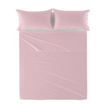 Sábana 100% Algodón Basic 210x270 Cm (cama 135/140) Rosa Palo