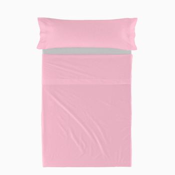 Juego De Sábanas 2 Piezas 100% Algodón Basic 180x270 Cm (cama 105) Rosa Palo