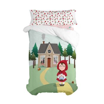 Juego Nórdico 2 Piezas 100% Algodón Red Riding Hood 155x220 Cm (cama 80/90) Multicolor