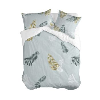 Funda Nórdica 100% Algodón Foliage Mint 200x200 Cm (cama 120) Multicolor