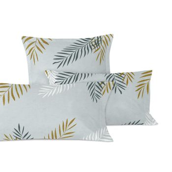 Funda De Almohada 100% Algodón Foliage Mint 50x75 Cm (x2) (cama 150/160) Multicolor