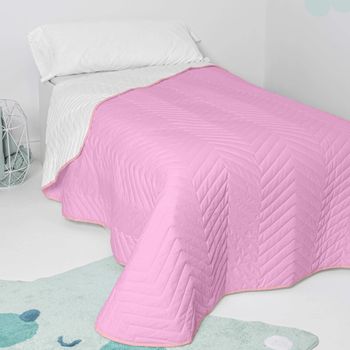 Colcha 100% Algodón Arista 200x260 Cm (cama 105) Rosa