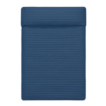 Colcha Bouti Barata Verano Reversible Keny Color Azul Medidas Cama 90 cm