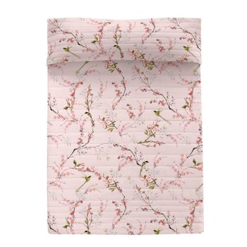 Colcha 100% Algodón Chinoiserie Rose 180x260 Cm (cama 80/90) Multicolor