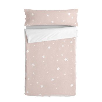 Saco Nórdico 100% Algodón Little Star 105x200 Cm (cama 105) Con Relleno Rosa