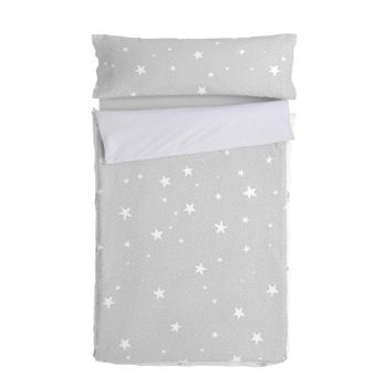 Saco Nórdico 100% Algodón Little Star 90x200 Cm (cama 90) Sin Relleno Gris