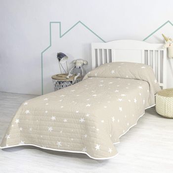 Colcha Pique Modelo Fiore Beige Cama 180 Cm. con Ofertas en Carrefour