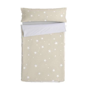 Saco Nórdico 100% Algodón Little Star 105x200 Cm (cama 105) Con Relleno Beige