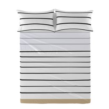 Juego De Sábanas Beige Cama 90x190/200 Cm Don Descanso Maia con Ofertas en  Carrefour