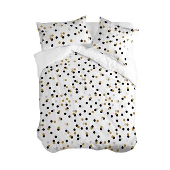 Funda Nórdica 100% Algodón Golden Dots 140x200 Cm (cama 80) Multicolor