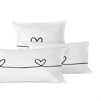 Funda De Almohada 100% Algodón My Love 45x125 Cm (cama 105) Multicolor