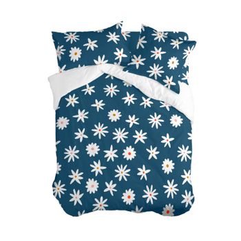 Funda Nórdica Dos Piezas Algodón TEX HOME BIO Lili Cama 90 cm Azul