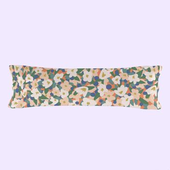 Funda De Almohada 100% Poliéster Flower Power 45x125 Cm Multicolor