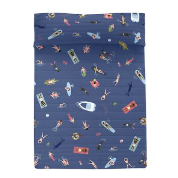 Colcha 100% Poliéster Sea Party 200x260 Cm (cama 105) Multicolor