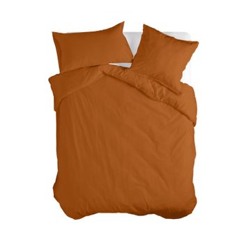 Funda Nórdica 100% Algodón Basic 180x220 Cm (cama 105) Terracota