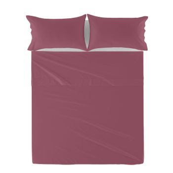 Sábana 100% Algodón Basic 210x270 Cm (cama 135/140) Magenta