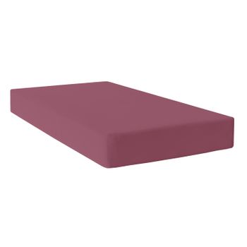 Bajera 100% Algodón Basic 105x200x32 Cm (cama 105) Magenta