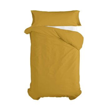 Juego Nórdico 2 Piezas 100% Algodón Basic 180x220 Cm (cama 105) Mostaza