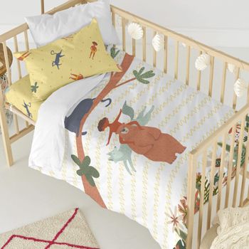 Tríptico Sábana Franela Algodón Cuna (60x120 Cm) Jungle Pekebaby con  Ofertas en Carrefour