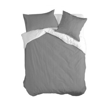 Funda Nórdica 100% Algodón Oxford 140x200 Cm (cama 80) Gris