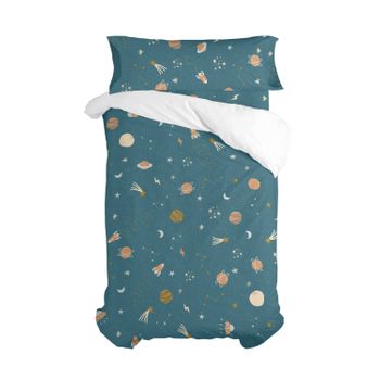 Juego Nórdico 2 Piezas 100% Algodón Mini Universe 140x200 Cm (cama 80) Multicolor