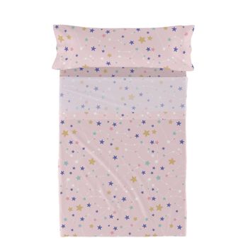 Juego De Sábanas 2 Piezas 100% Algodón Sky Stars 180x270 Cm (cama 105) Multicolor