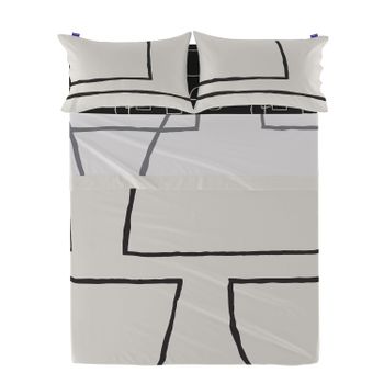 Sábana 100% Algodón Serenity 210x270 Cm (cama 135/140) Multicolor