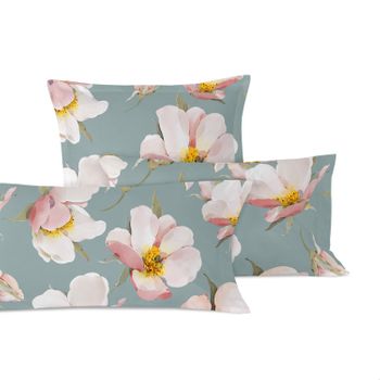 Funda De Almohada 100% Algodón Spring Blossom 45x155 Cm (cama 135/140) Multicolor