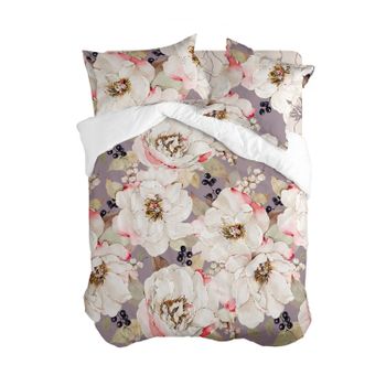 Funda Nórdica 100% Algodón White Peonies 140x200 Cm (cama 80) Multicolor