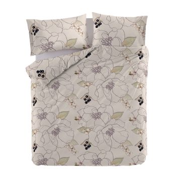 Funda Nórdica 100% Algodón White Peonies (d) 240x220 Cm (cama 150/160) Multicolor