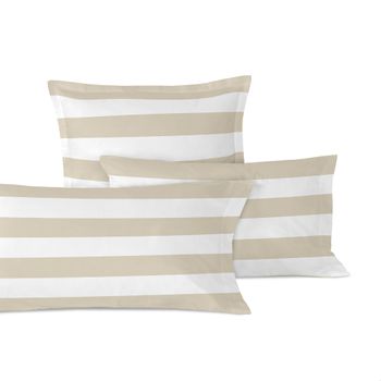 Funda De Almohada 100% Algodón Breton 45x110 Cm (cama 90/180/200) Beige