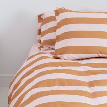 Funda Nórdica 100% Algodón Breton 200x200 Cm (cama 120) Naranja