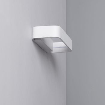 Aplique De Pared Led 9w De Aluminio Deves Blanco Blanco Cálido 2700k