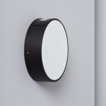 Aplique De Pared Exterior Led 6w Aluminio Crono Blanco Blanco Cálido 3000k