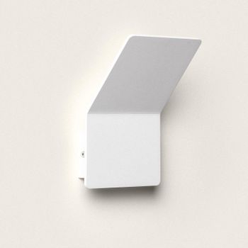 Aplique De Pared Led 6w De Aluminio Lerna Blanco Blanco Cálido 2700k