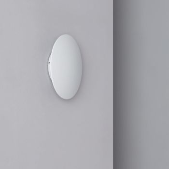 Aplique De Pared Led 6w De Aluminio Iris Blanco Blanco Cálido 3000k