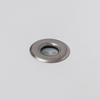 Foco Exterior Led Empotrable Suelo Mini  2800k - 3200k Gris