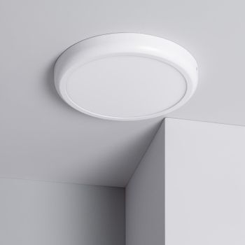 Plafón Led 24w Circular Metal Ø300 Mm Design White Blanco Neutro 4000k