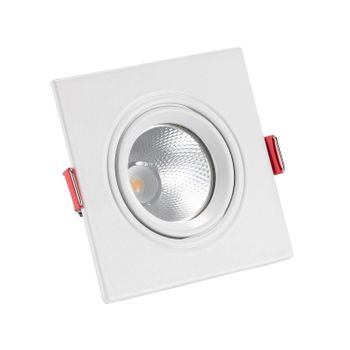 Foco Downlight Led 5w Cuadrado Madison Corte Ø 75 Mm Blanco Neutro  4000k