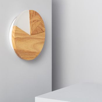 Aplique De Pared Led 18w De Madera Farmaajo Natural