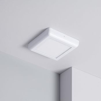 Plafón Led 12w Cuadrado Metal 178x178 Mm Design White Blanco Neutro 4000k