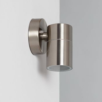 Aplique De Pared Exterior De Acero Inoxidable Satin Plata