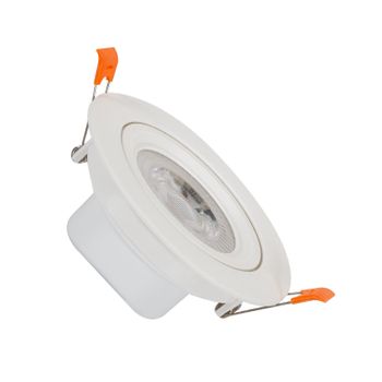 Foco Downlight Led 9w Circular Solid Slim Corte Ø 95 Mm Blanco Frío  6000k