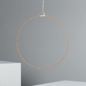 Aro Con Guirnalda De Luces Led Hoop   Dorado