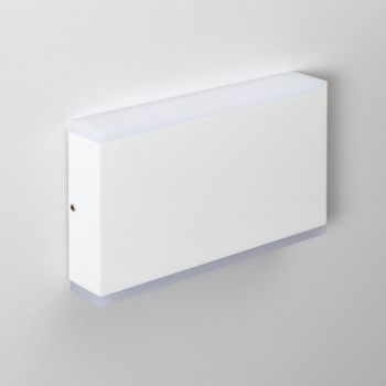 Aplique De Pared Exterior Led 10w Iluminación Doble Cara Rectangular Blanco Hera Blanco Cálido 2700k Blanco