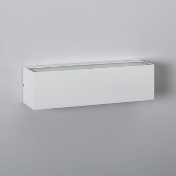 Aplique De Pared Exterior Led 10w Iluminación Doble Cara Rectangular Blanco Lena Blanco Cálido 2700k