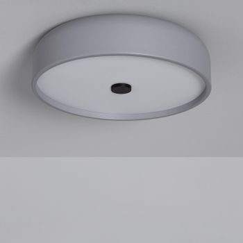 Plafón Led 24w Metal Ø350 Mm Cct Seleccionable Eyelight Gris Oscuro