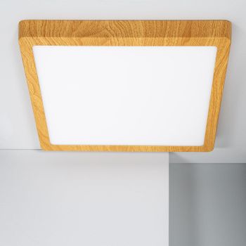 Plafón Led 24w Cuadrado Aluminio 280x280 Mm Slim Cct Seleccionable Galán Switchdimm  3000k - 6000k Natural